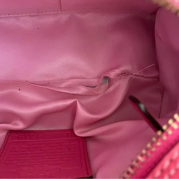 Coach Pink and White Mini Bag - Picture 14 of 16